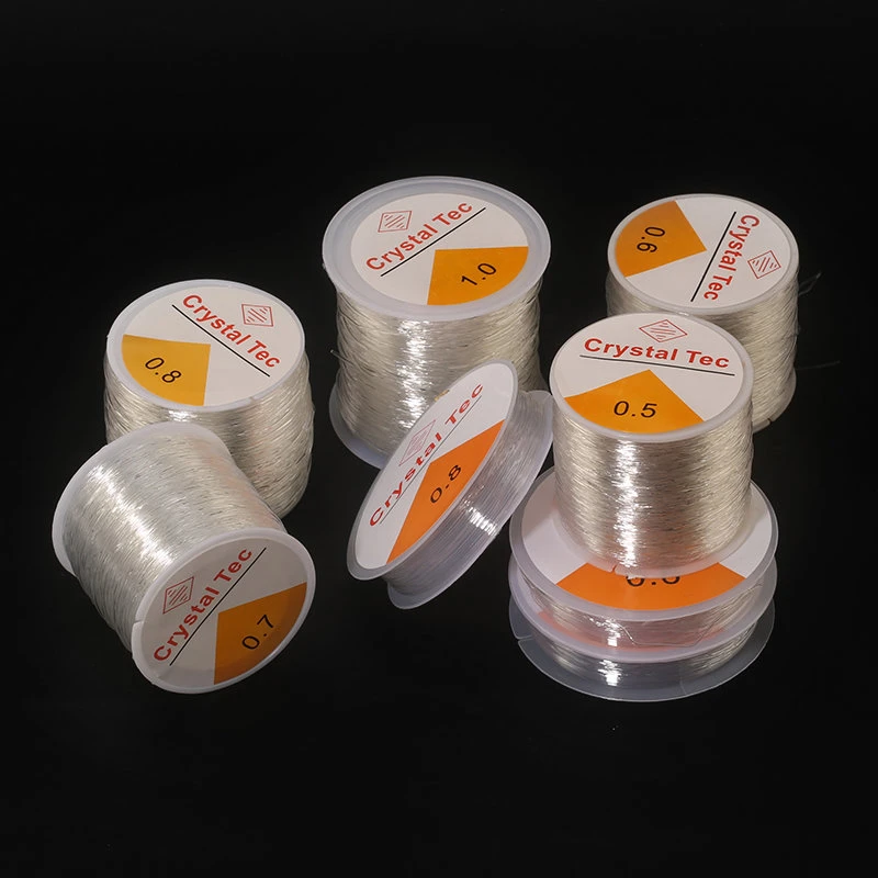 0.5 1.0mm Elastic Cord Beading Thread Stretch String Fibre Crafting Line for Jewelry Making DIY