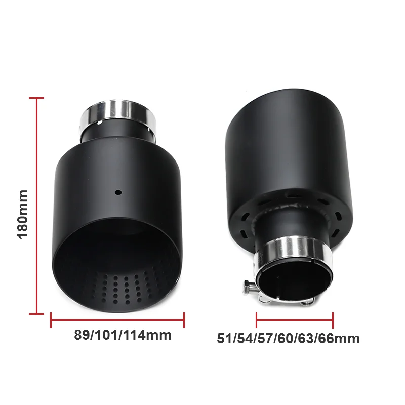 1 Pcs 304 Stainless Steel Single Exhaust Tip For Golf 7 MK7 GTI Muffler Tip For Golf R Exhaust System 60mm 63mm Universal Nozzle exhaust muffler tip,exhaust pipe muffler