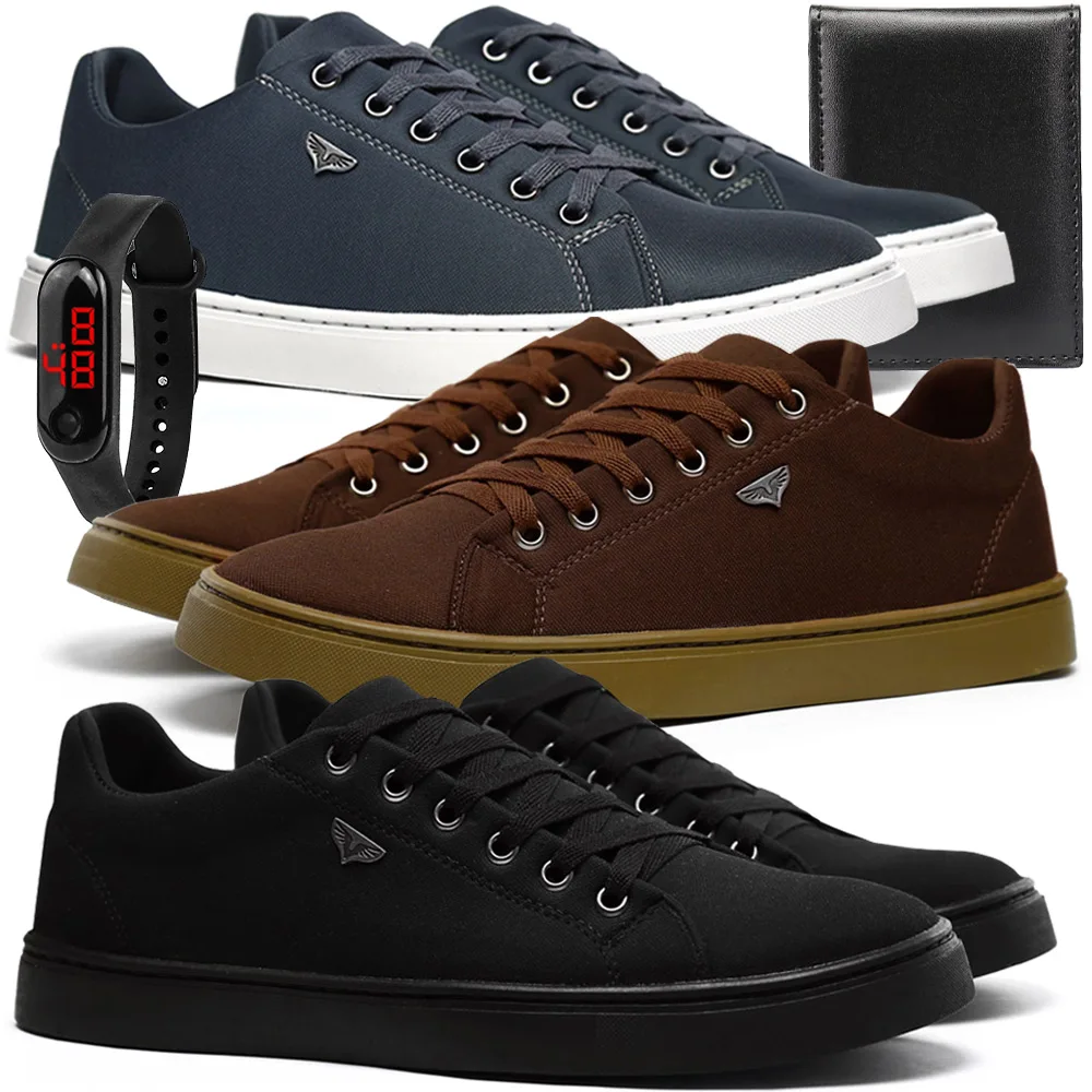 Casual Skateboard Shoes 3 Pines Kit With Watch And Wallet Casual