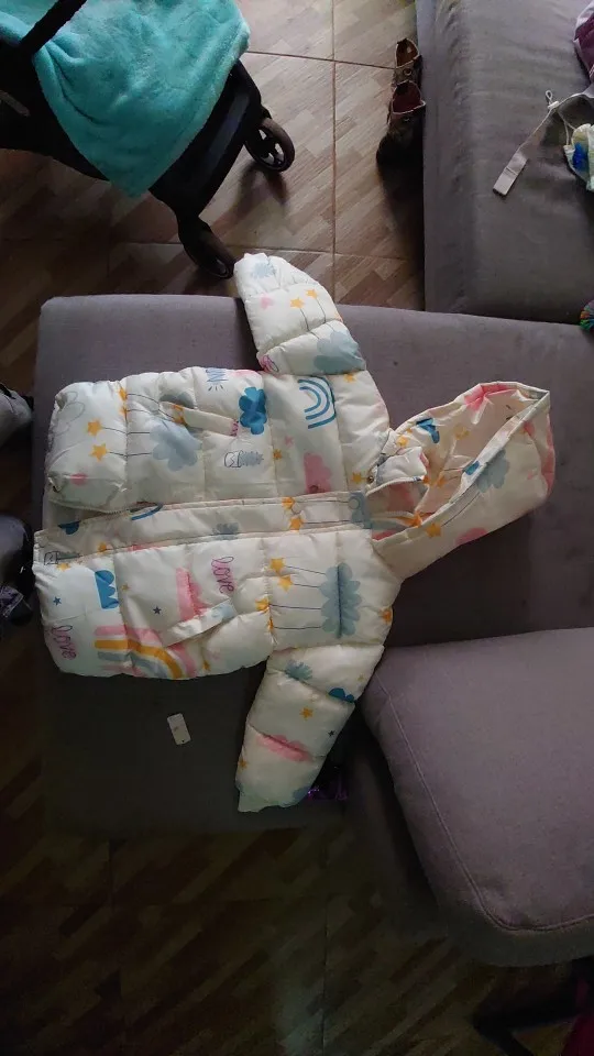 Nueva chaqueta de plumón para niñas y niños, abrigos de invierno, ropa para niños, abrigo cortavientos con capucha para niños de 2 a 7 años, prendas de vestir exteriores cálidas de algodón photo review