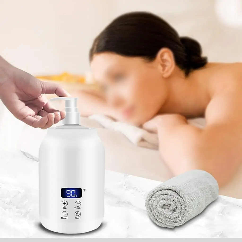 Massage Oil Heater Single Bottle Portable Massage Tools Oil Bottle Warmer