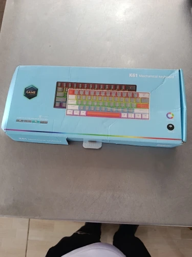 APAYADO K61 60% Wired Mechanical Keyboard RGB Backlit photo review