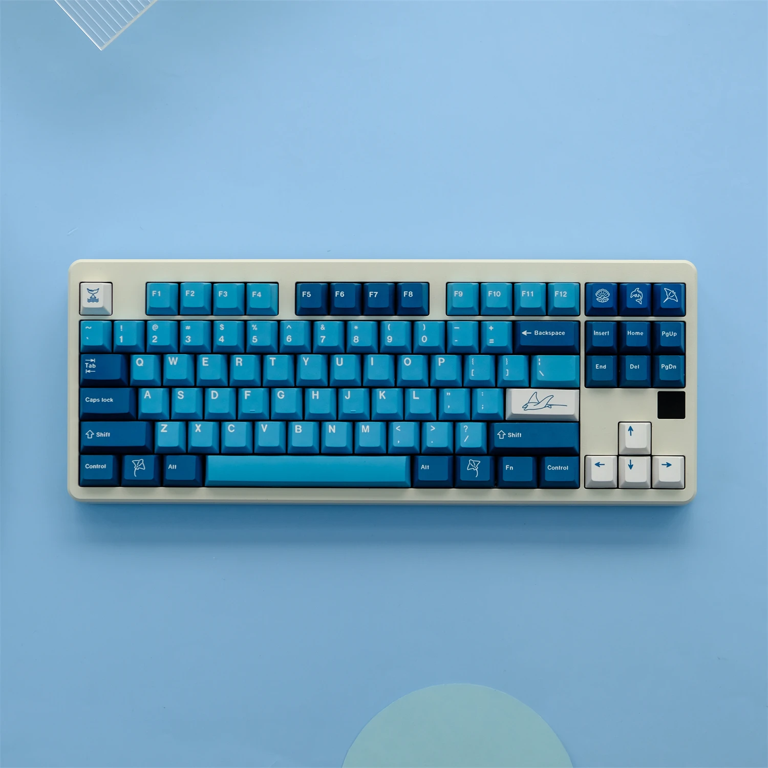 Chaves Gmk Manta Keycaps Cereja Perfil Pbt Tintura Sublimação Teclado Mecânico para mx Switch com 1.75u 2u Shift 129