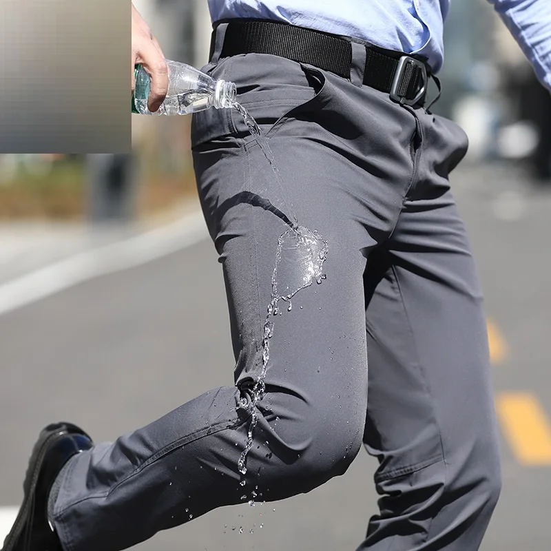 Nuovi pantaloni da uomo sottili pantaloni cargo tattici da uomo