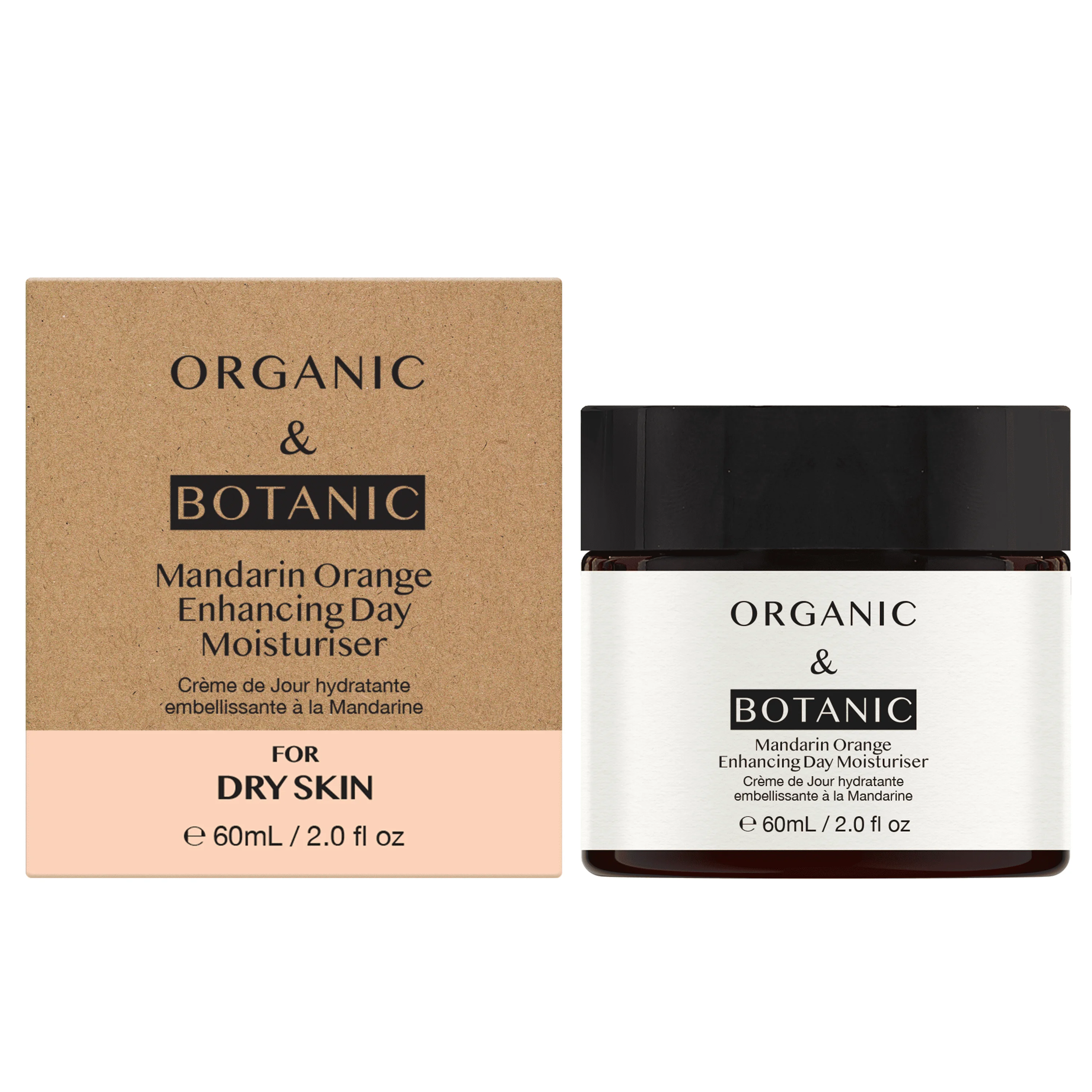 Organic & Botanic Mandarin Orange Day Moisturiser with Vitamin C & Sea Buckthorn 60ml Lightweight Hydration