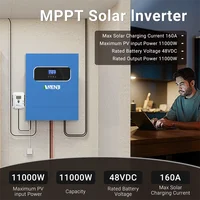 ANENJI 11KW onduleur solaire 48V haute puissance hors/sur réseau onduleur 230VAC double entrée PV intégré 160A MPPT contrôleur de Charge solaire 5