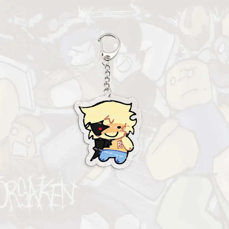 Acrylic Forsaken Keychains HOT Game Guest 1337 Noob Shedletsky