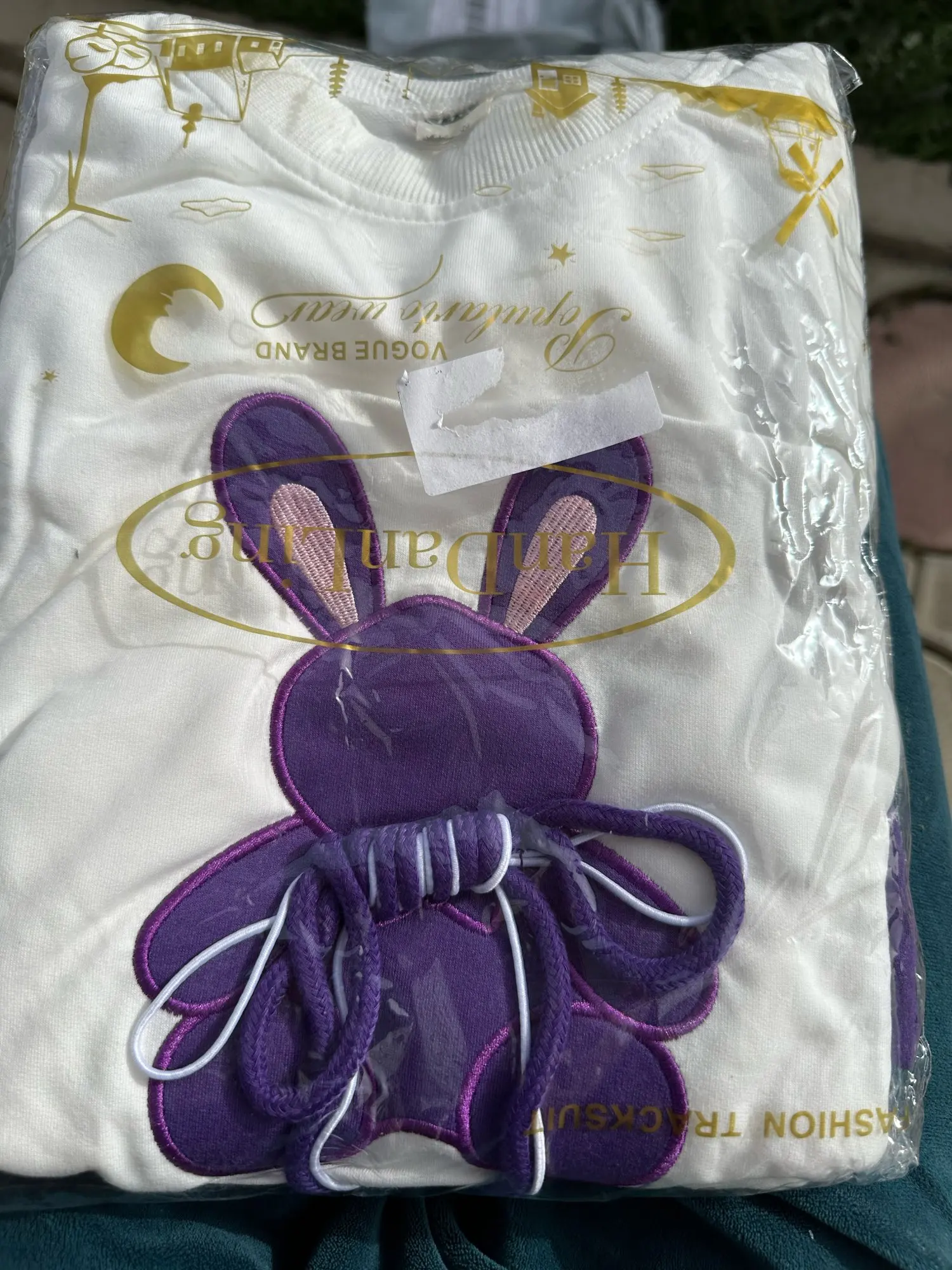 Fashion Toddler Baby Girl Fall Clothes Sets Kids Sports Cartoon Rabbit Sweatshirt Pants 2Pcs Suits Teenage Tracksuit Outfits photo review