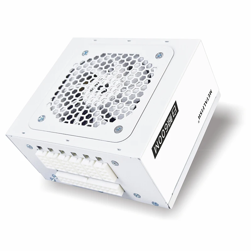 METALFISH SFX 600W alimentatore bianco PSU completamente modulare per Mini ITX Chassis custodia per Computer compatta piccola 100/220V Input