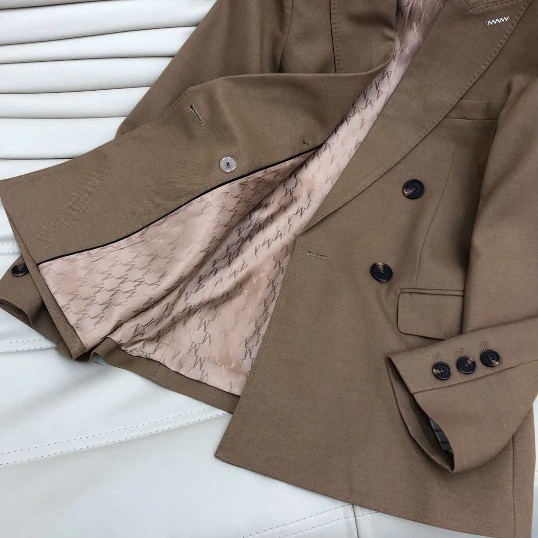 Classic elegant wool pants suit