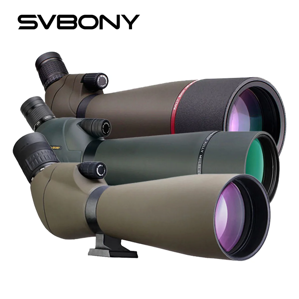 Telescope binoculars spotting scope SVBONY Bird Watching SV401/SV411/SV13 20-60X80 Waterproof Camping Equipment for Moon Target Shooting