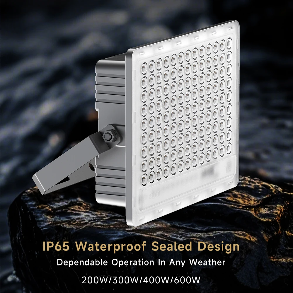 LED 투광등 50W 100W 200W 400W IP65 방수 야외 투광 조명 120LM/W 6500K AC220V 외부 고출력 정원 마당 벽등