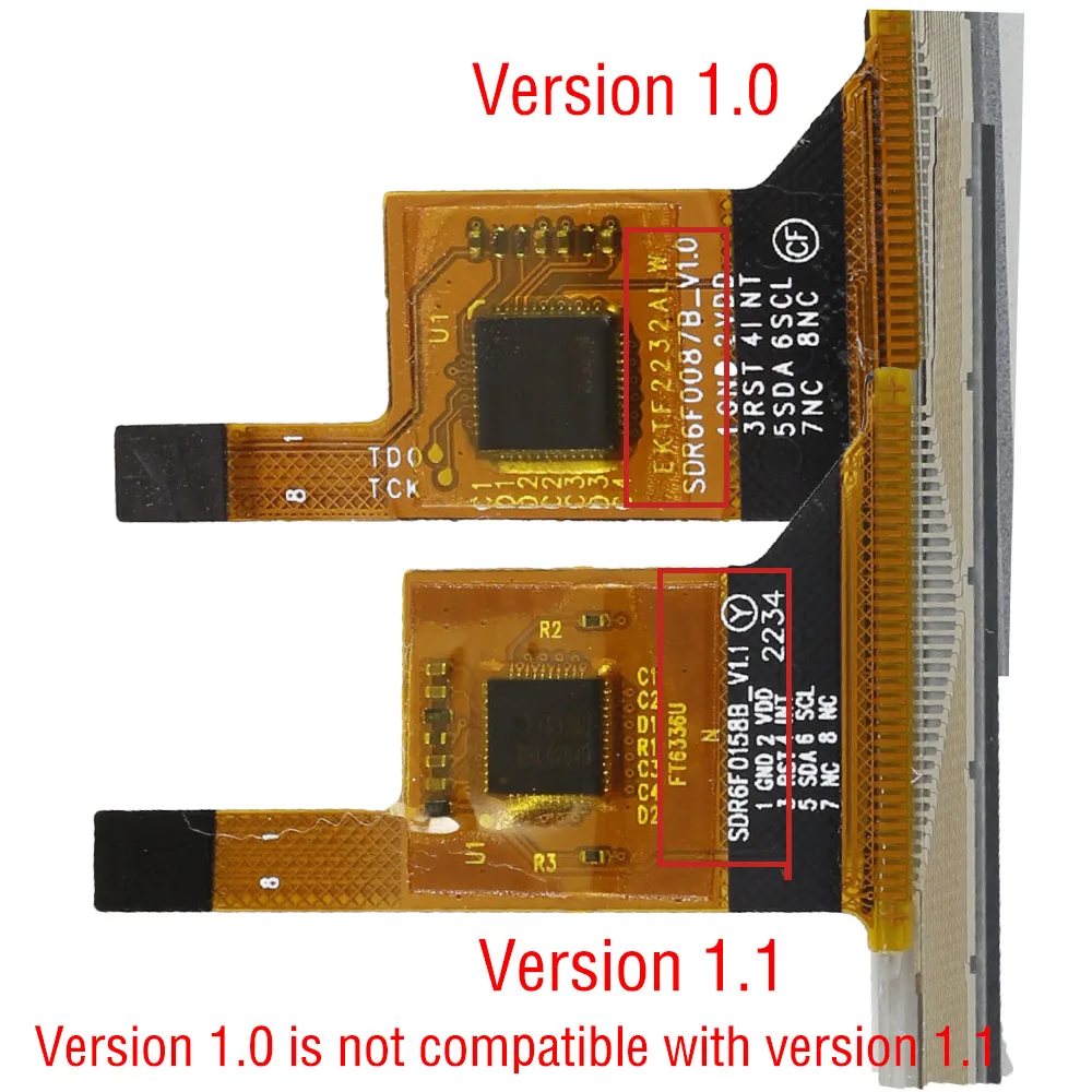 포켓북 스크린용 백라이트 디스플레이 포함 2 색 백라이트 터치, ED060XCG SDR6F0158B_V1.1, 6 인치, 신제품