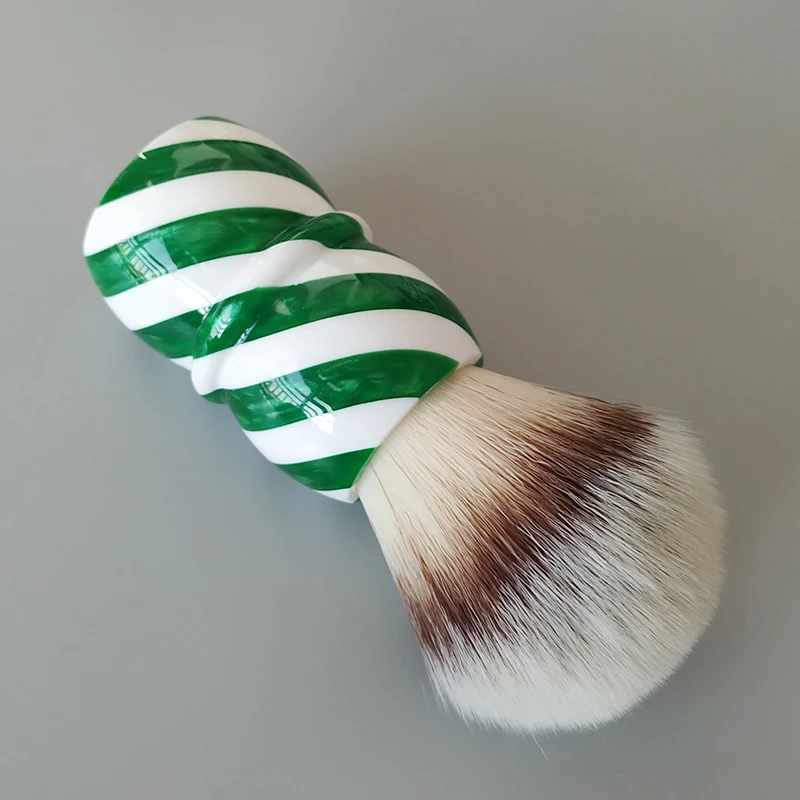 Dscosmetic Green wave A2S Soft synthetic hair shaving brush for man wet shaving