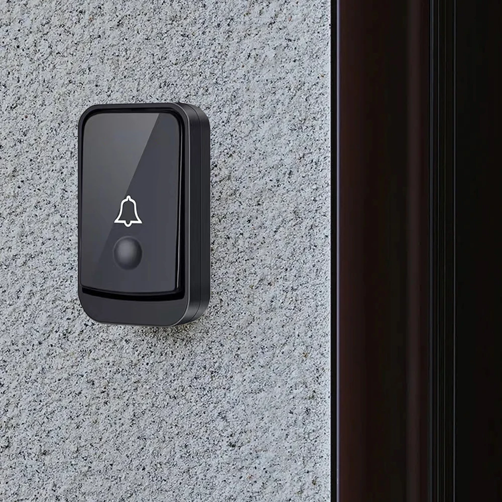 1 Transmitter+2 Receiver Door Bells, Wireless Outdoor Smart Interphone, Waterproof Wireless Home Safety, Buy 1 Get 2 Door Bells 2