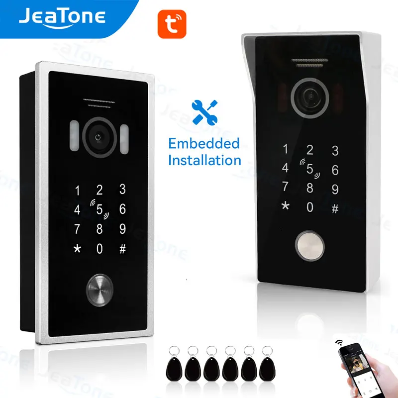 

JeaTone Tuya Video Doorbell for Home WiFi Wireless Outdoor Door Bell Camera 960P Video Door Phone Waterproof IP65 Night Vision