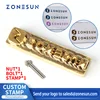 ZONESUN Custom Logo Leather Stamp Hot Brass Branding Iron Brand Heating On Wood Paper DIY Gift Personalized Stamping Mold 1