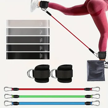 11-Piece Leg & Hip Toning Resistance Band Set 1