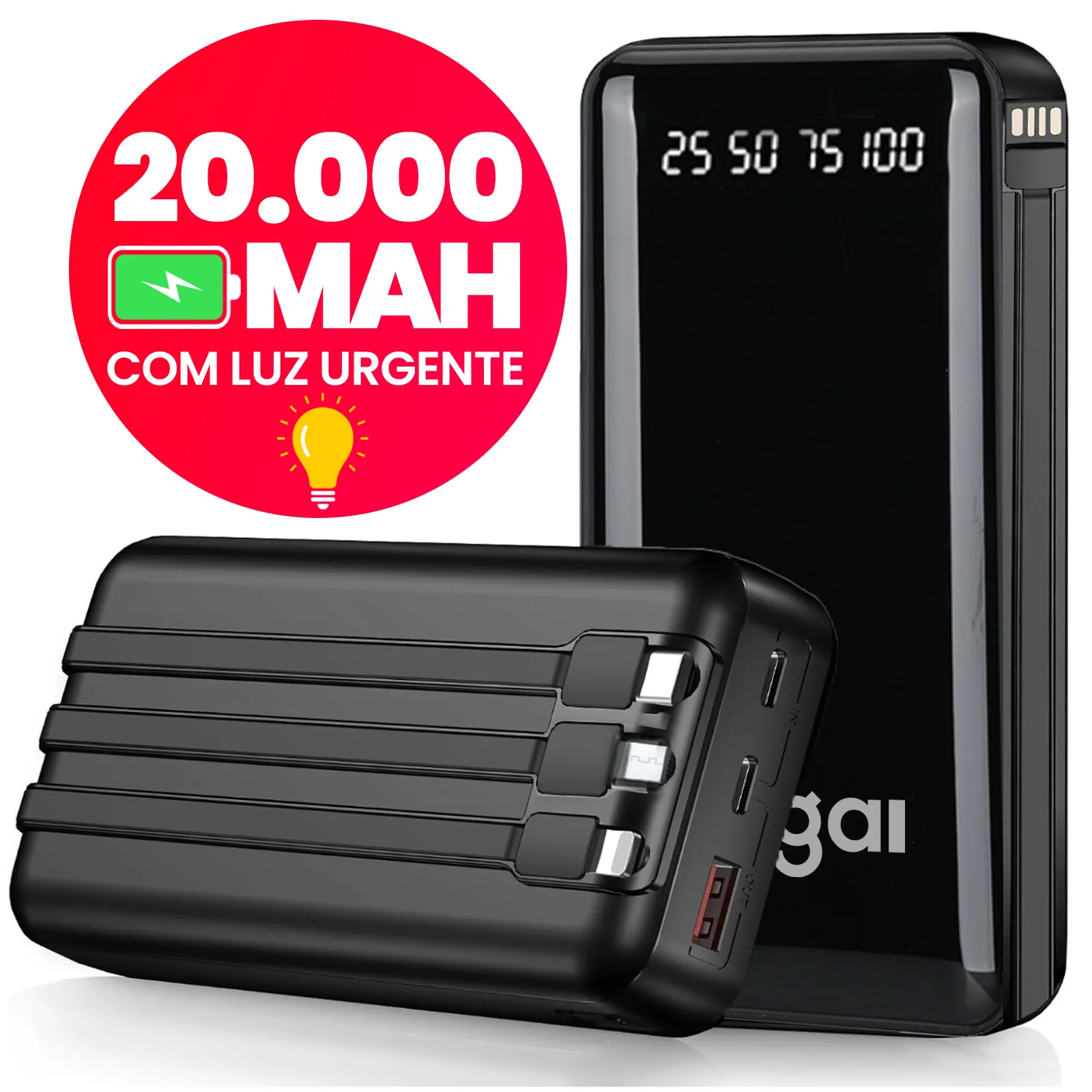 Power Bank 20000mAh Favo de Mel