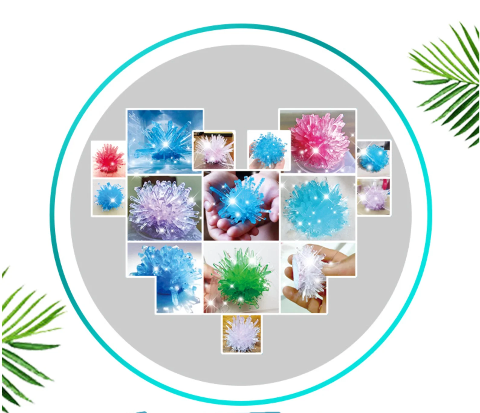 Crystal Growing Science Kit – Colorful Crystal Selection STEM Educational Toy for Kids 3