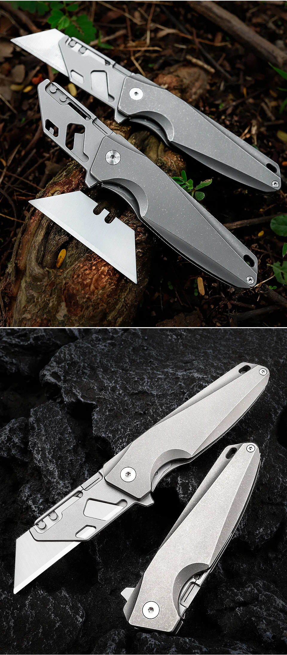 Titanium Razor Blade utility knife TK007 Extreme Survival