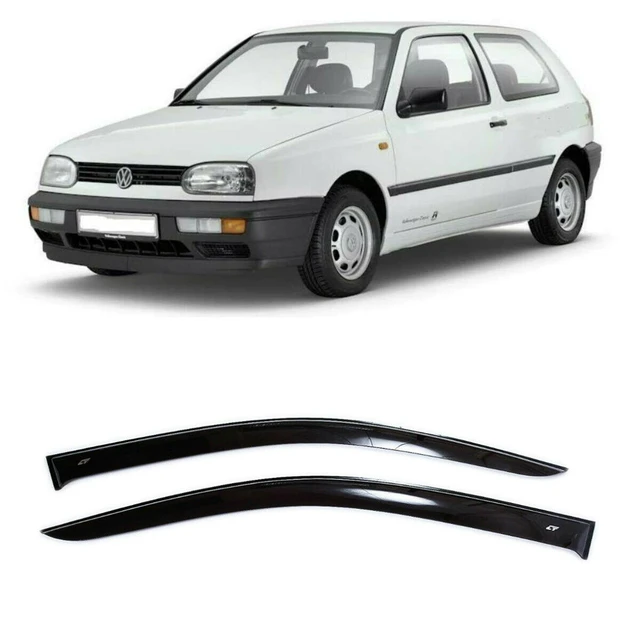 Deflectors of Windows Volkswagen VW Golf III (1991-1997) 3DV. Set of 2 pcs,  winds from the rain and the Sun Cobra tuning (v22291) - AliExpress