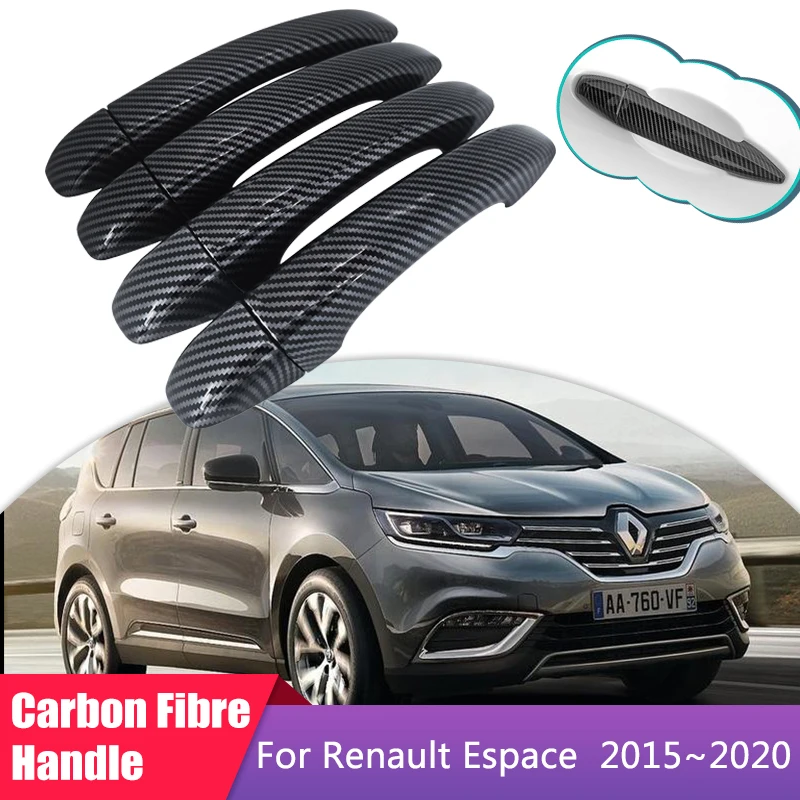 Film autocollant de protection pour poignée de porte, en Fiber de carbone,  pour Renault Espace 5 V 2015 2016 2017 2018 2019 2020 - AliExpress