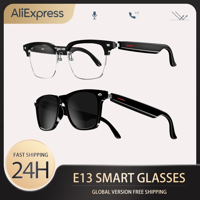 E13SmartGlassesWirelessBluetoothHeadphoneOutdoorSportMusic