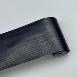 Imitation Wood Grain Decorative Sticker for Walls and Floors - 5m Length (Black Wood)