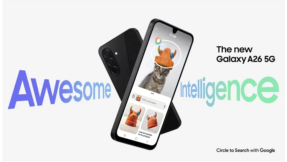 Samsung Galaxy A26 5G Global Version Smartphone 6.7 Super AMOLED Display 5,000 mAh Dual SIM 50MP Triple Camera IP67 Water Resistance Exynos 1380 Black