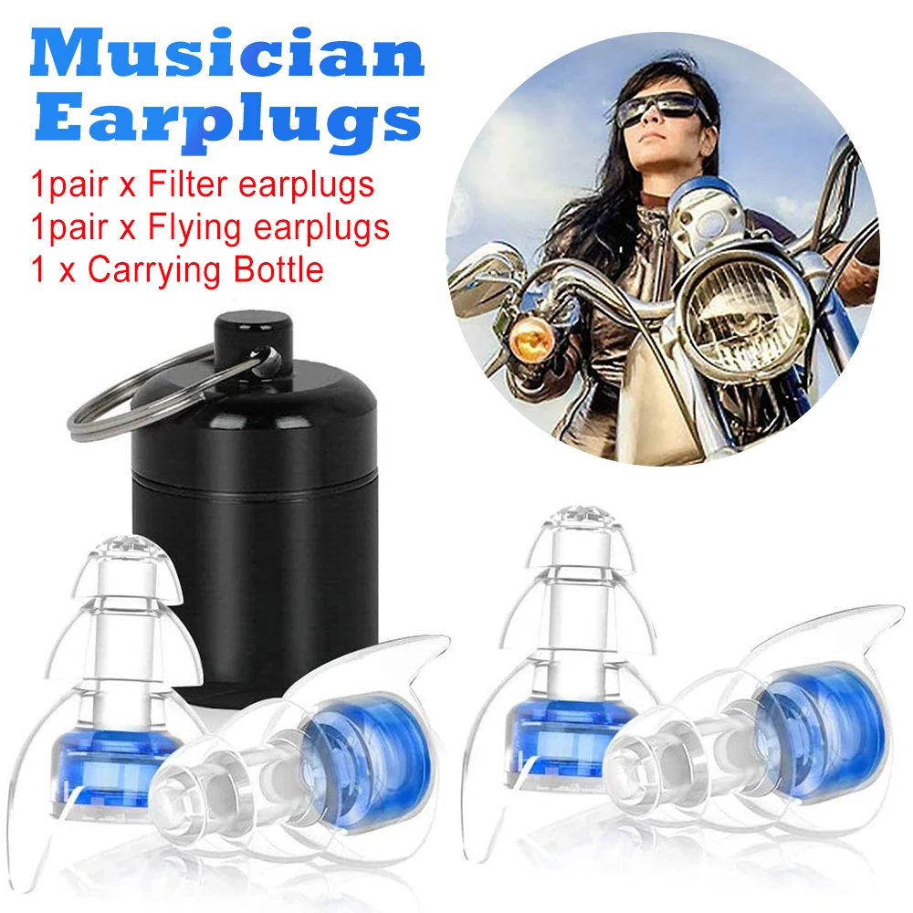 1 Pair Silicone Ear Plugs Airplane Accessories Silicone Ear Plugs Concerts  Noise