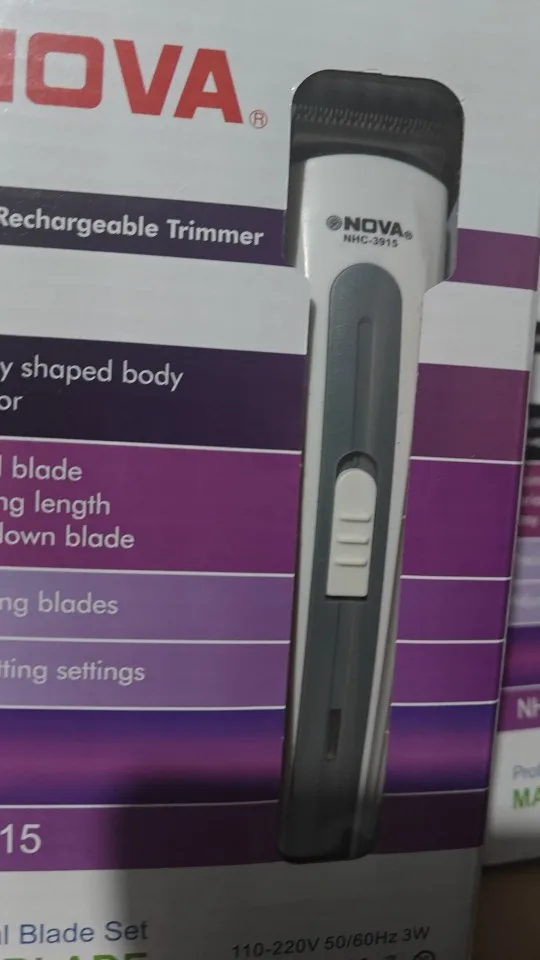 Máquininha De Cortar Cabelo e/ou Barbeador Portátil Aparador Barba 3915 bivolt Recarregável-ENVIO IMEDIATO PARA TODO BRASIL photo review