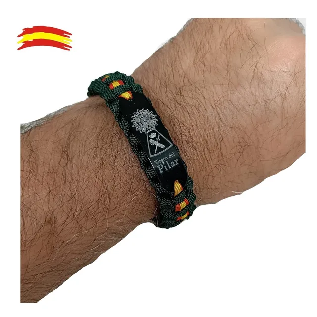 Pulsera Guardia Civil, Virgen del Pilar y bandera España - La Tienda de  España