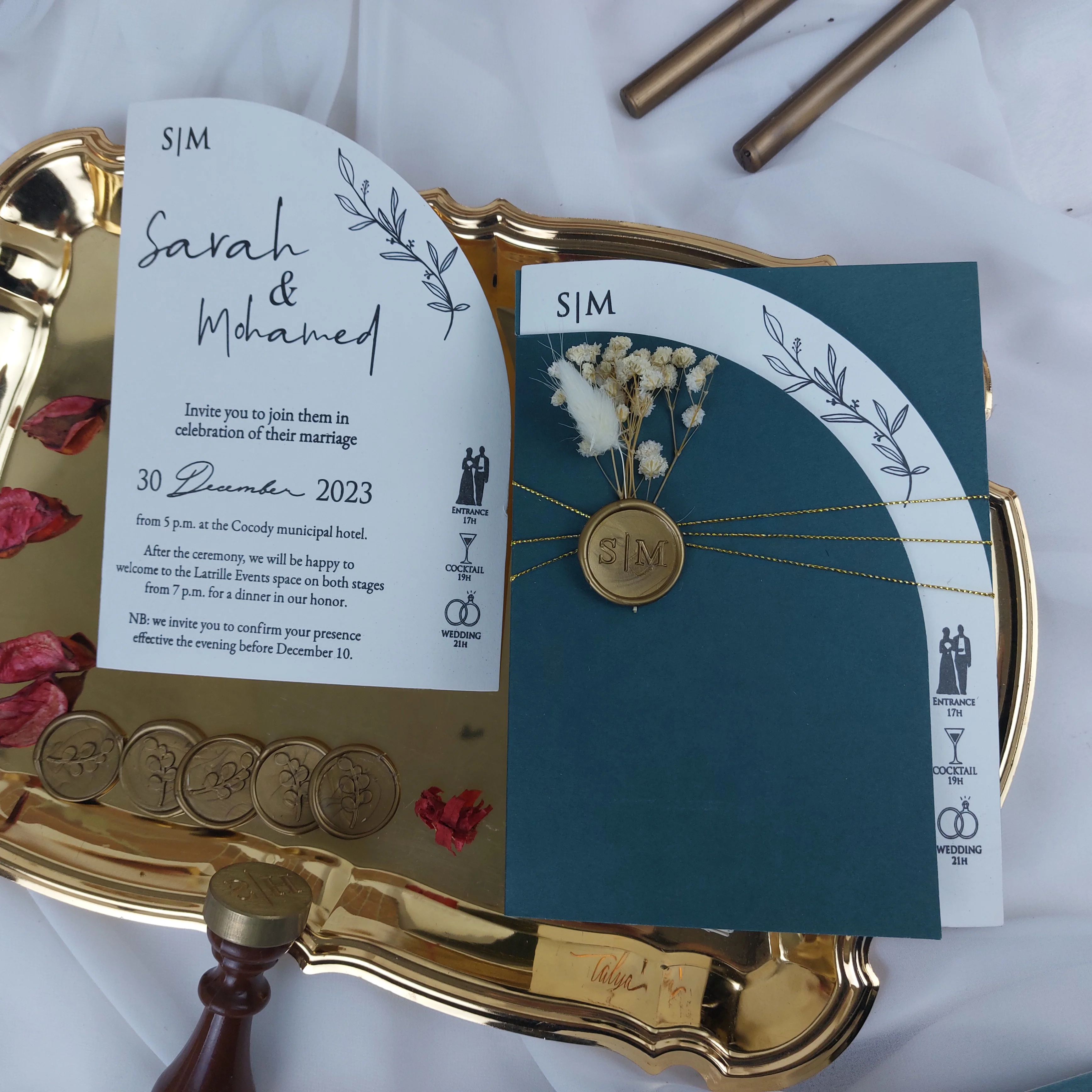 

Paper Wedding Invitation, Engagement Party Invitation Template, Sweet 16 Invitation, Wedding Detail Card, Custom Wax Seal and Dr
