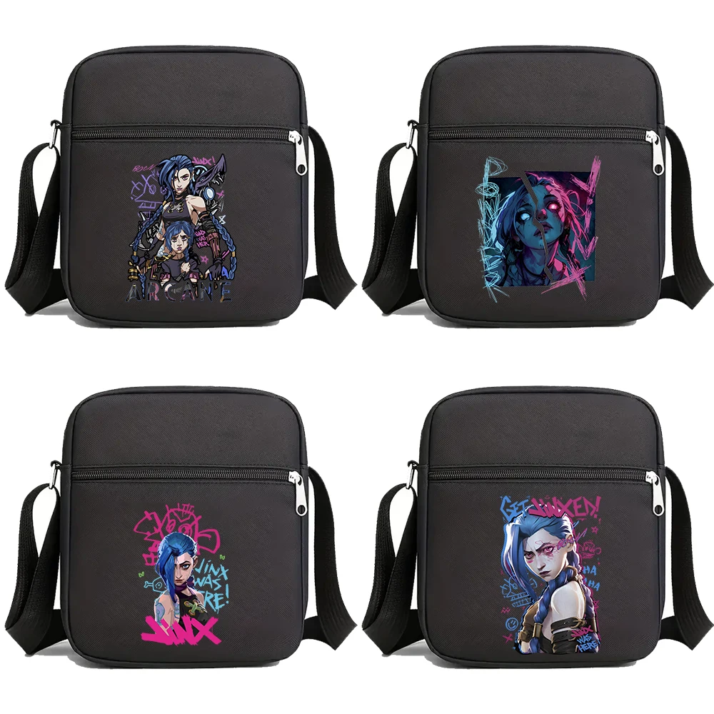 Arcane-Jinx Crossbody Bag Men Nylon Shoulder Bag For Men Oxford Messenger Side Sling Husband Chest