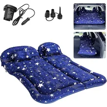 Suv colchão de ar cama de acampamento almofada travesseiro inflável carro cama colchão para suv portátil cama colchão de ar do carro volta assento