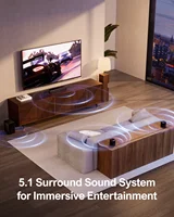 ULTIMEA 5.1 Virtual Surround Sound Bar for Smart TV, Soundbar with Surround Sound System for Home Theater, APP Control, Aura A30 2
