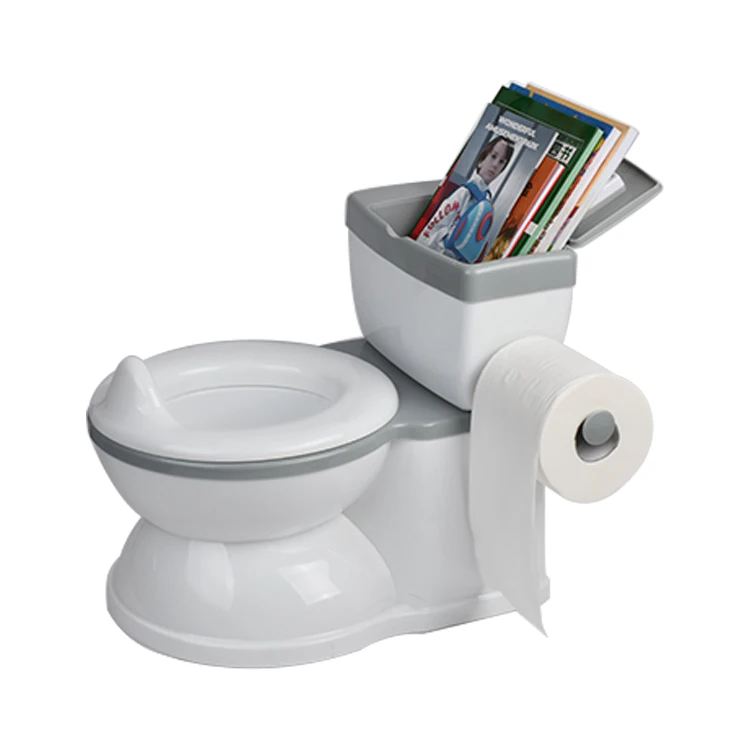 Baby Potty Toilet Seat Realistic Potty Training Seat for Toddlers Boys Girls With  Wipe Storage Music Playing Function 3
