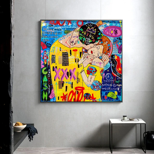 Klimt The Kiss Pintura al óleo Calcomanía Nevera, Pegatinas para
