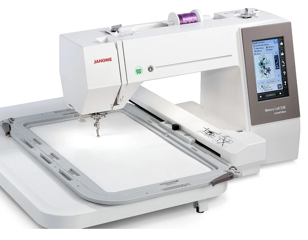 

Горячая Скидка, вышивальная машина Janome Memory Craft 550E