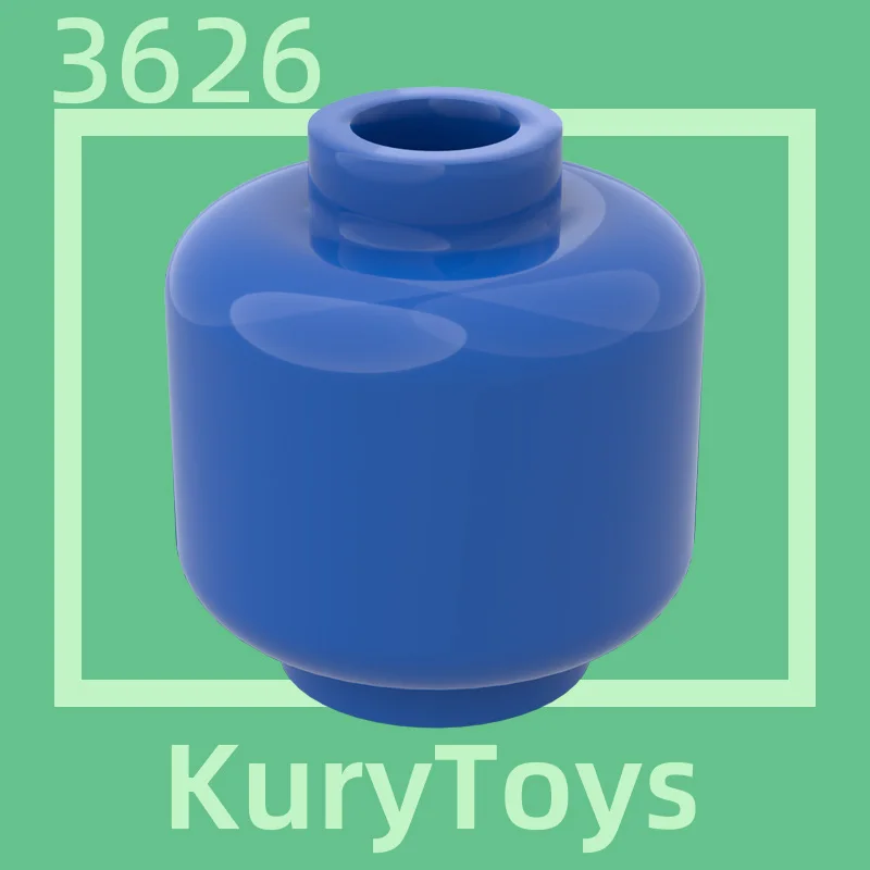 Kury Toys DIY MOC For 3626 #100pcs Building block parts For Body Part Head (Plain) - Blocked Open Stud