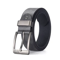 New Men's High-Quality PU Leather Belt Metal Pin Buckle Belt Leisure Business Waistband Fashionable Male Accessory Designer Belt 5