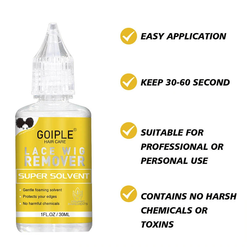 GOIPLE Wig Glue Waterproof For Lace Front Wig Invisible Bond Hair Adhesive And Remover Hair Wax Stick Control Frizz Styling Gel 5