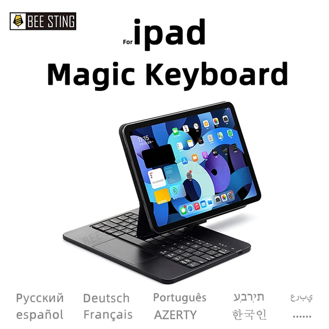 For iPad Magic Keyboard 10.9 Air 4 5 Pro 11 12.9 Case,For iPad 10 10th  Generation Mini 6 Floating Design Trackpad Keyboard Cover - AliExpress