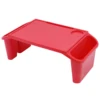 6 Pcs Kids Lap Desk Tray, Plastic Breakfast Laptop Trays with Side Pockets, Portable Lap Bed Table for Family, School, Class 2