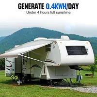 Panneau solaire flexible monocristallin ECO-WORTHY 100W 12V avec câble de charge pour camping-car, voiture, bateau, batteries 12V 3