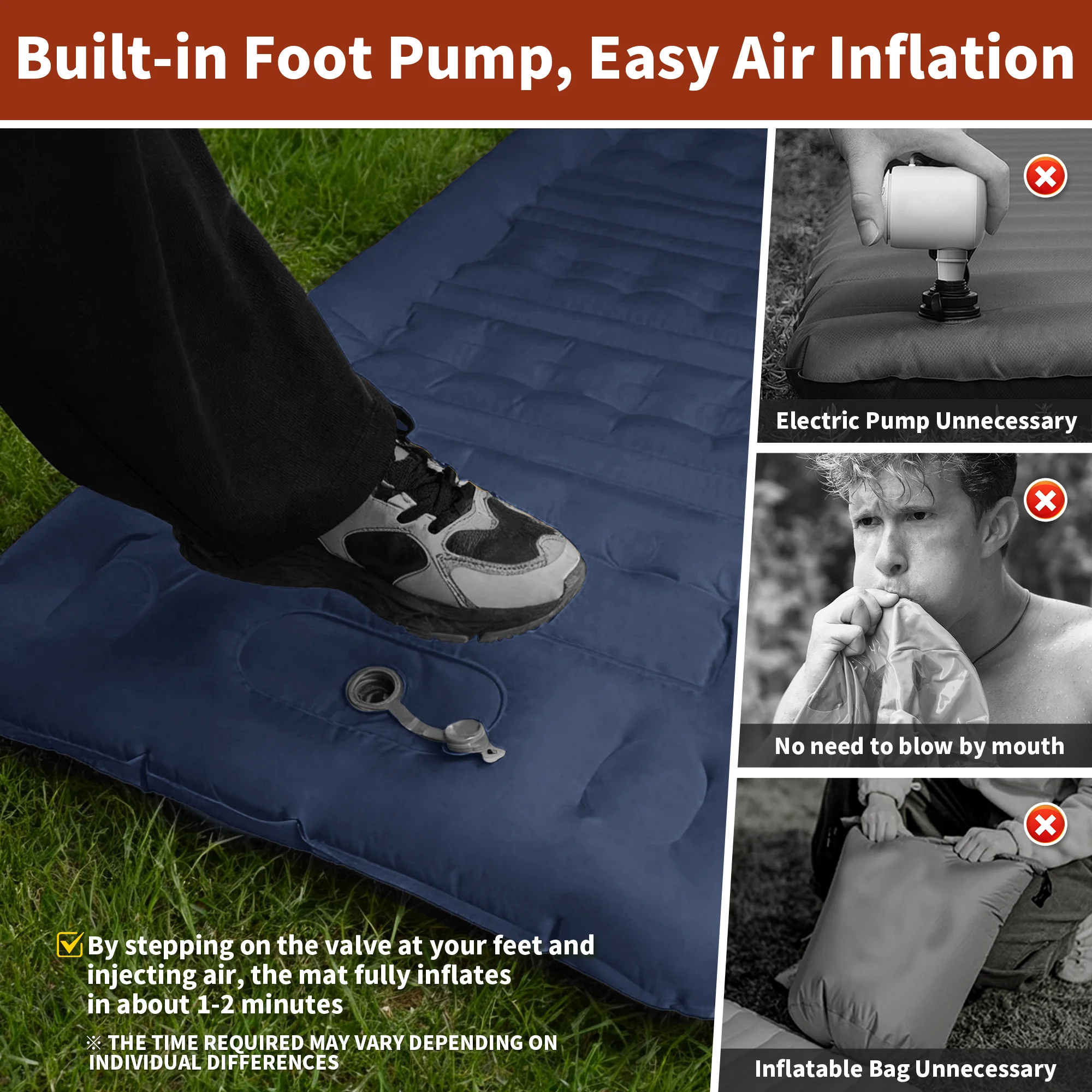  slider image of MAPLEAF Inflatable Air Mattress