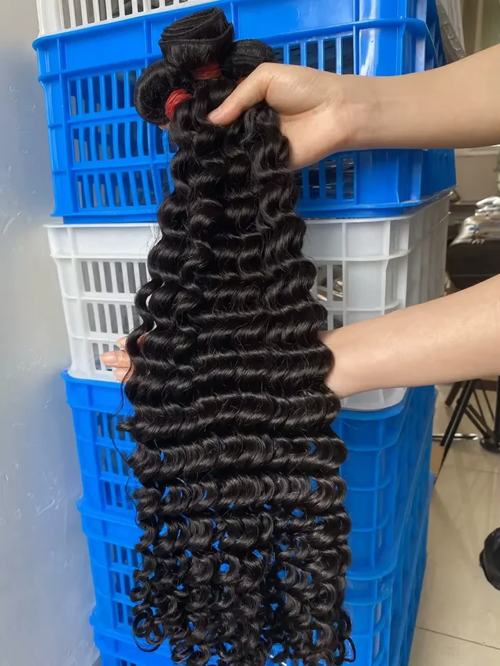 Raw Brazilian Deep Wave Human Hair Bundles