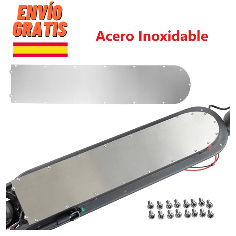 ✅Copri Batteria In Acciaio Inossidabile Monopattino Elettrico Xiaomi M365 / Pro 2 / 1S / Essential / Mi Scooter 3 / Con Viti - Copertura Impermeabile,