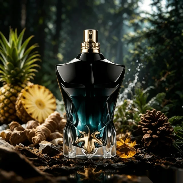 Eau de Parfum JPG 4.2 FL OZ 125ML, Design de flacon torse masculin emblématique et séducteur, Arôme complexe de fruits tropicaux et de lait de coco soyeux, Cadeau de Noël haut de gamme 1